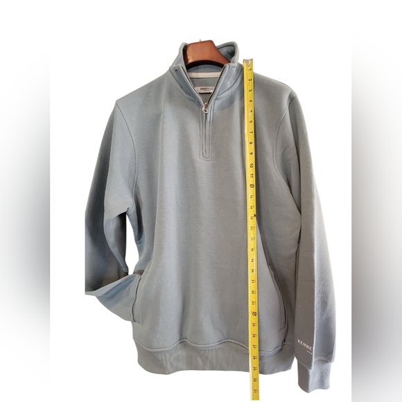 Kenneth Cole Men's Light Gray Fleece Pull-over - Picture 2 of 5